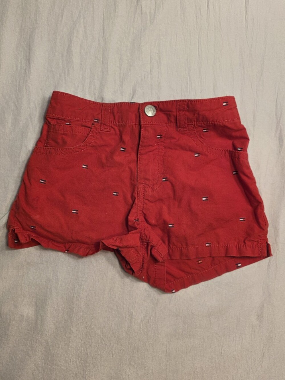Girls Tommy Hilfiger Red Logo Shorts